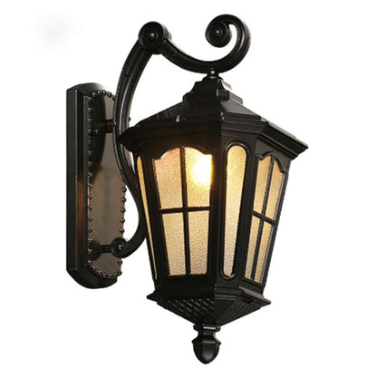 Antique Rustic Iron Waterproof Outdoor Wall Lamp