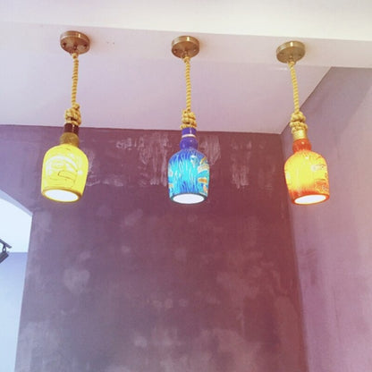 Creative Bottle Art Pendant Lamp