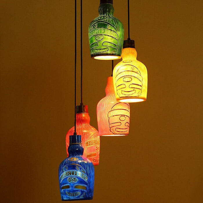Creative Bottle Art Pendant Lamp