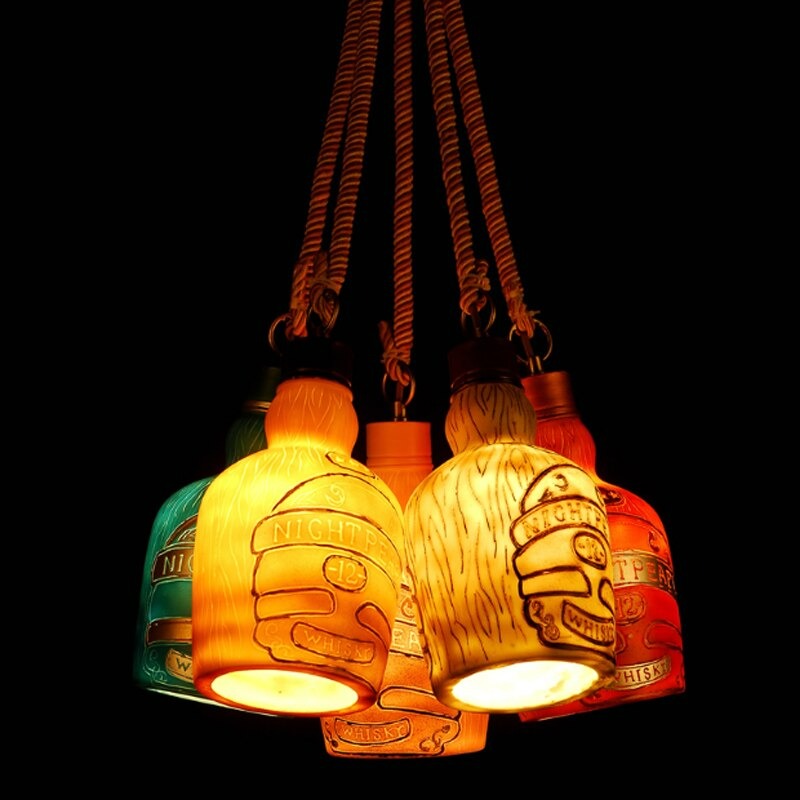 Creative Bottle Art Pendant Lamp