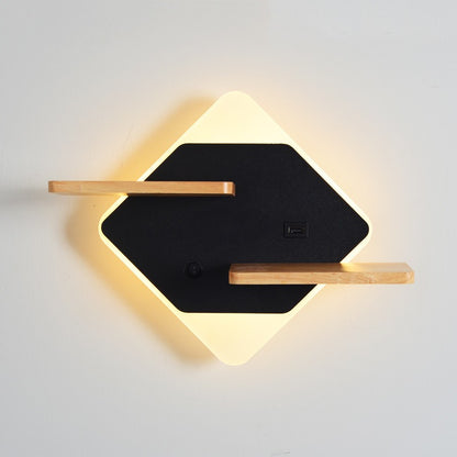 Nordic Background Wall Lamp With Wireless Charging