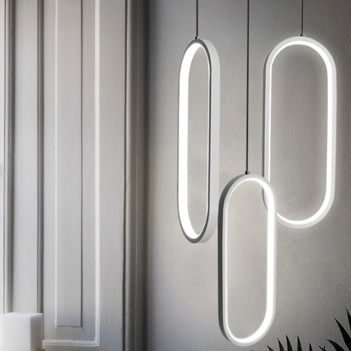White Acrylic Modern LED Pendant Lights