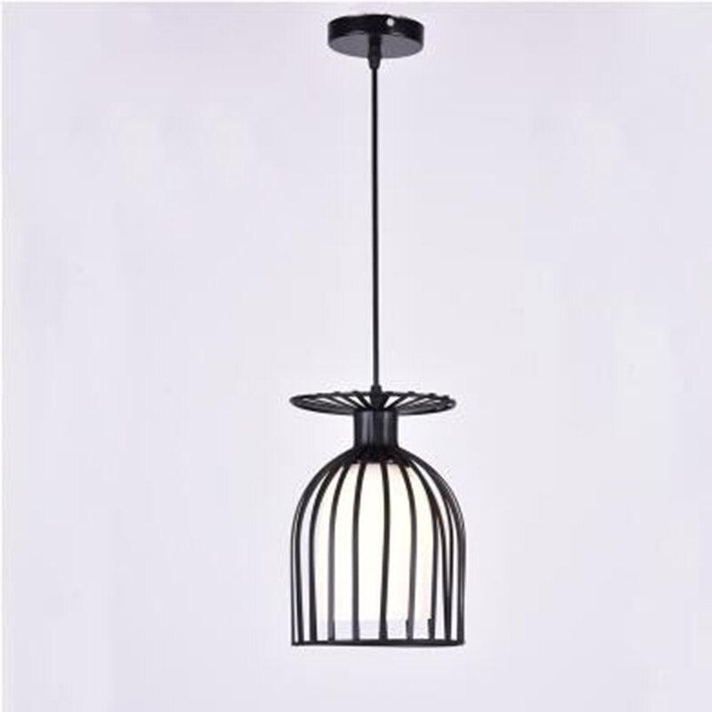 Modern Creative Black And White Iron Pendant Lamp