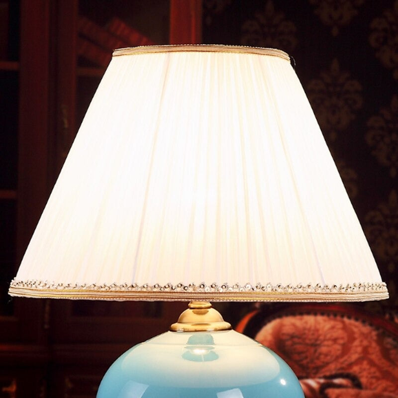 Ceramic Blue Vase Table Lamp