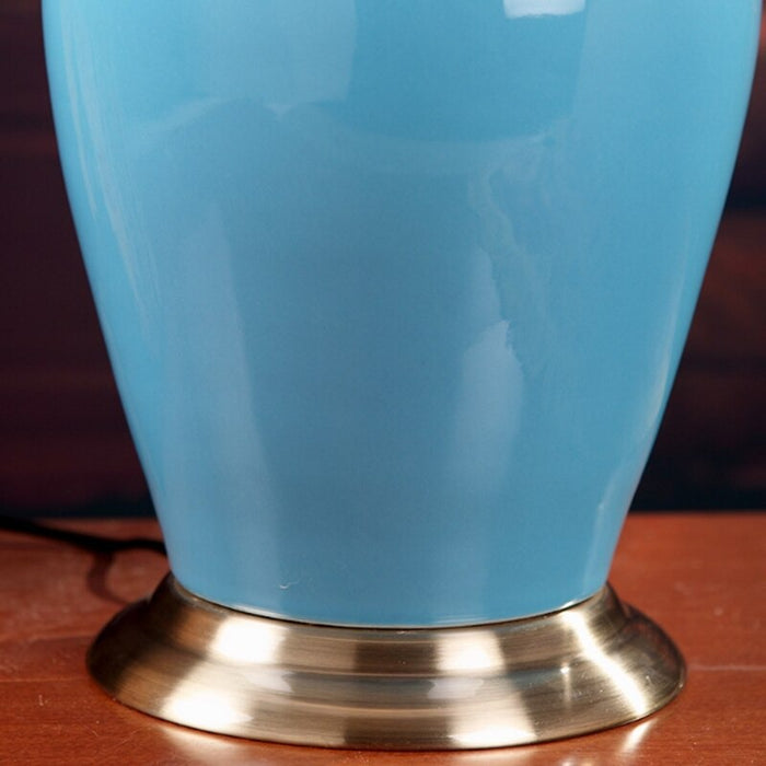 Ceramic Blue Vase Table Lamp