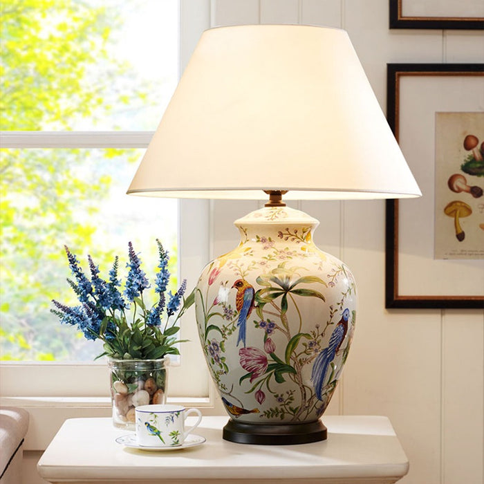Ceramic Hand-painted Style Table Lamp