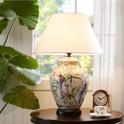 Ceramic Hand-painted Style Table Lamp