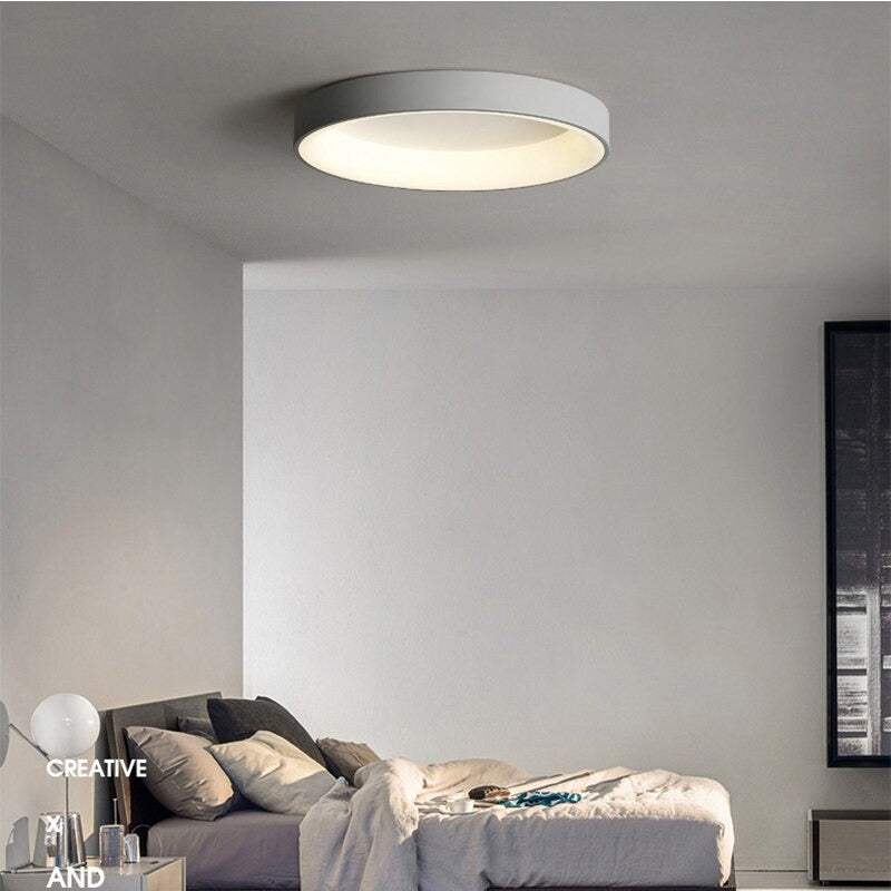 Circular Iron LED Ceiling Lamp