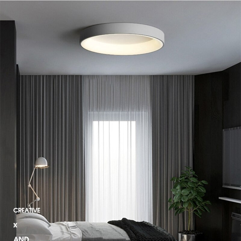 Circular Iron LED Ceiling Lamp