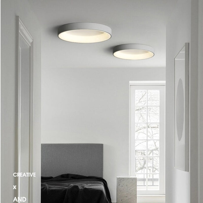 Circular Iron LED Ceiling Lamp