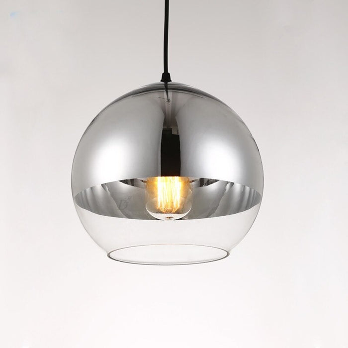 Glass Mirror Ball LED Pendant Lamp