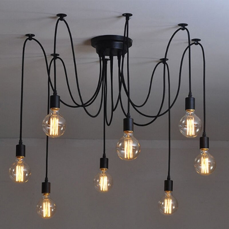 Black Spider Living Room Chandelier