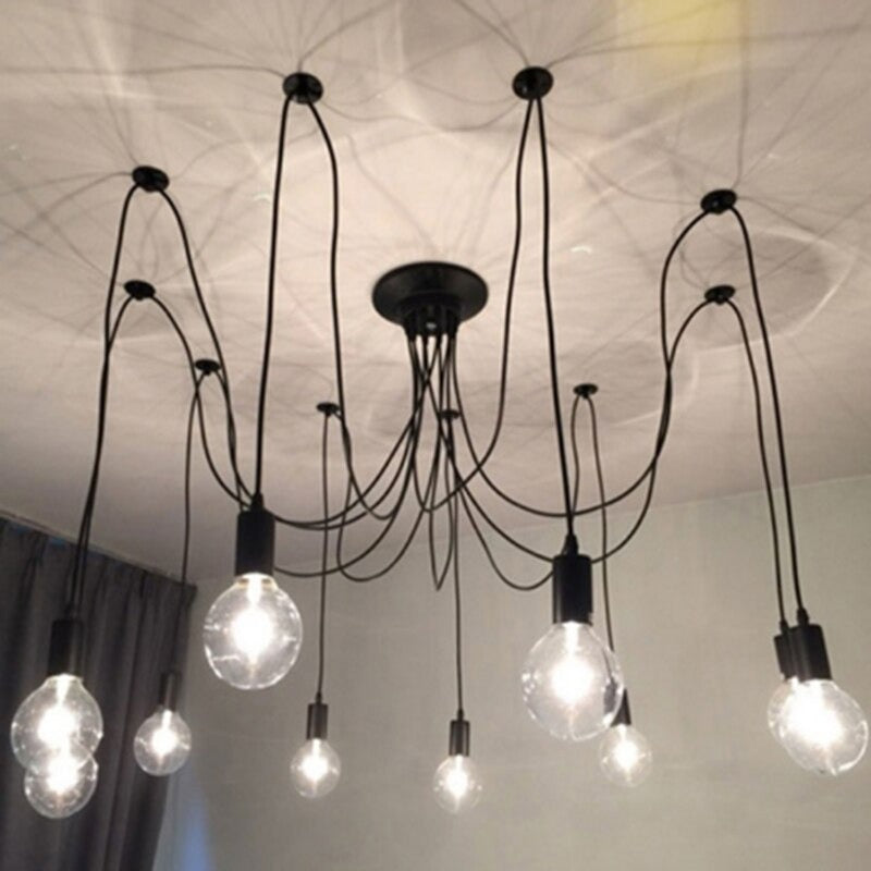 Black Spider Living Room Chandelier