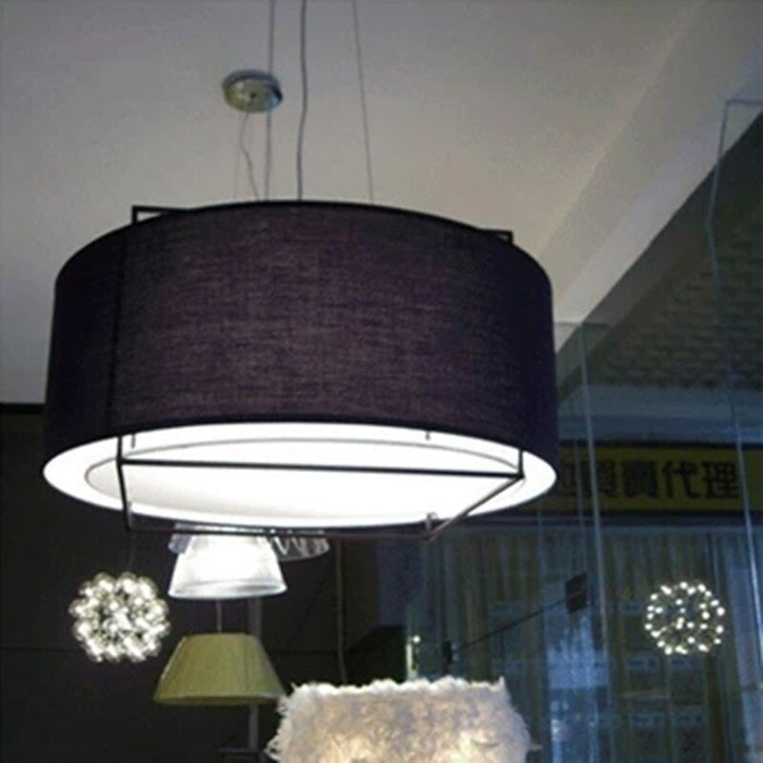 Fabric Lampshade Chandelier