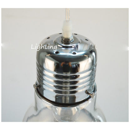 Iron Glass Big Bulb Vintage Pendant Lamp