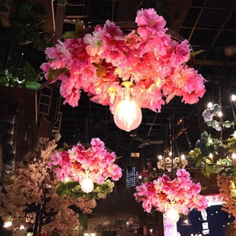 Creative Simulation Floral Pendant Lamp