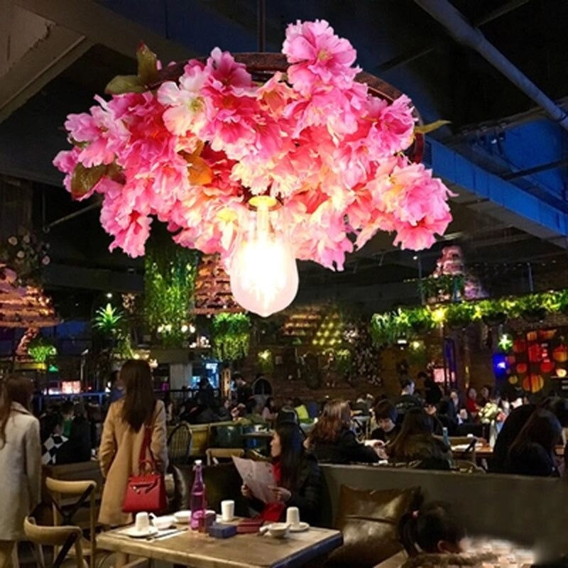 Creative Simulation Floral Pendant Lamp