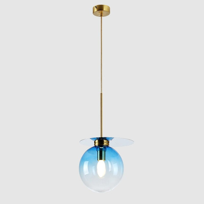 Modern Creative Gradient Color Glass Ball Pendant Lamp