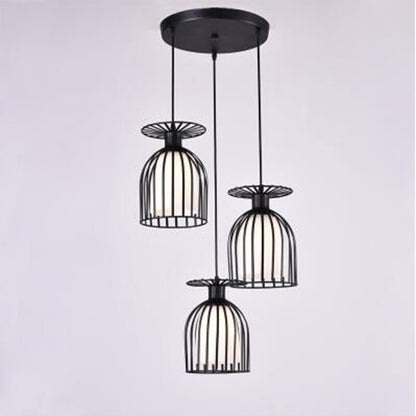 Modern Creative Black And White Iron Pendant Lamp