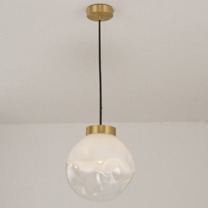 Nordic Gradient Glass Ball Single Head Pendant Lamp