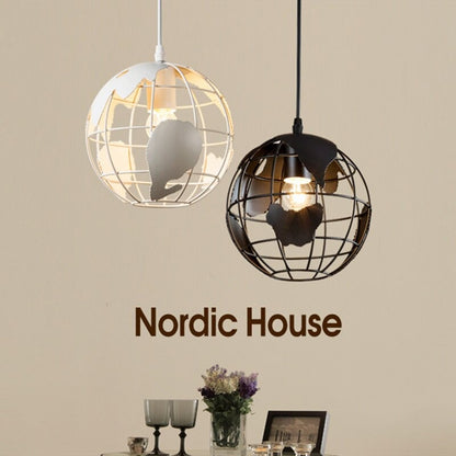 Modern Minimalist Globe E27 LED Bulb Chandelier Lamp