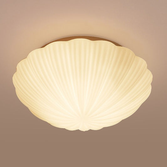 Modern Brief White Shell Design Ceiling Light