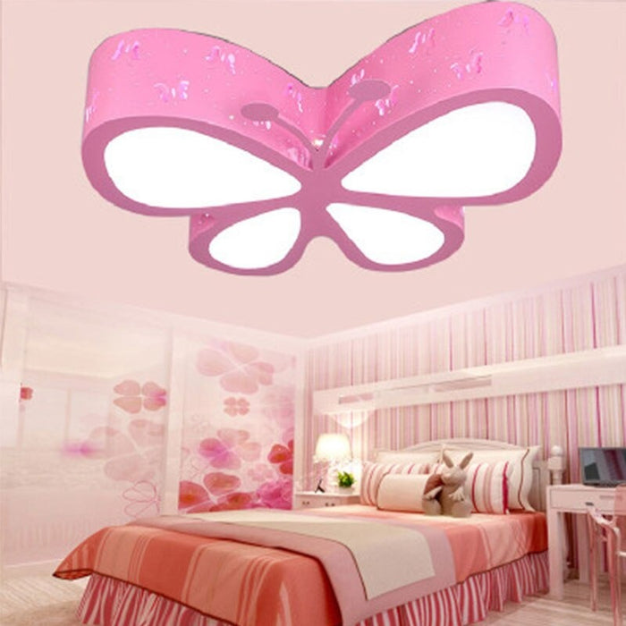 Colorful Butterfly Cartoon Modern Children Bedroom Ceiling Lamp