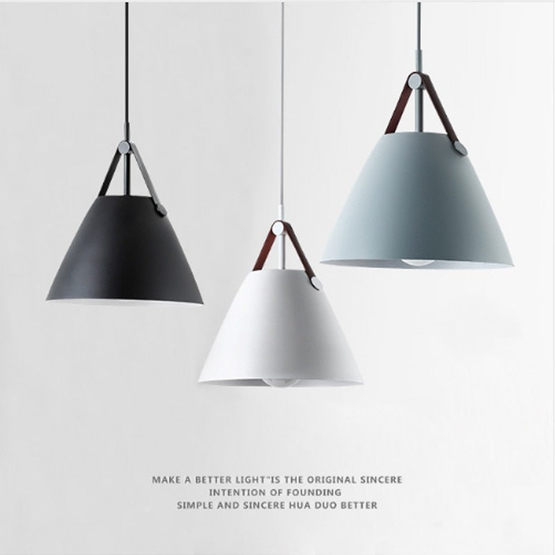 Modern Brief Character E27 LED Bulb Pendant Lamp