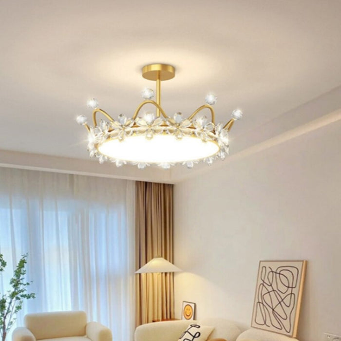 Luxury Crown Shape Ceiling Lamp