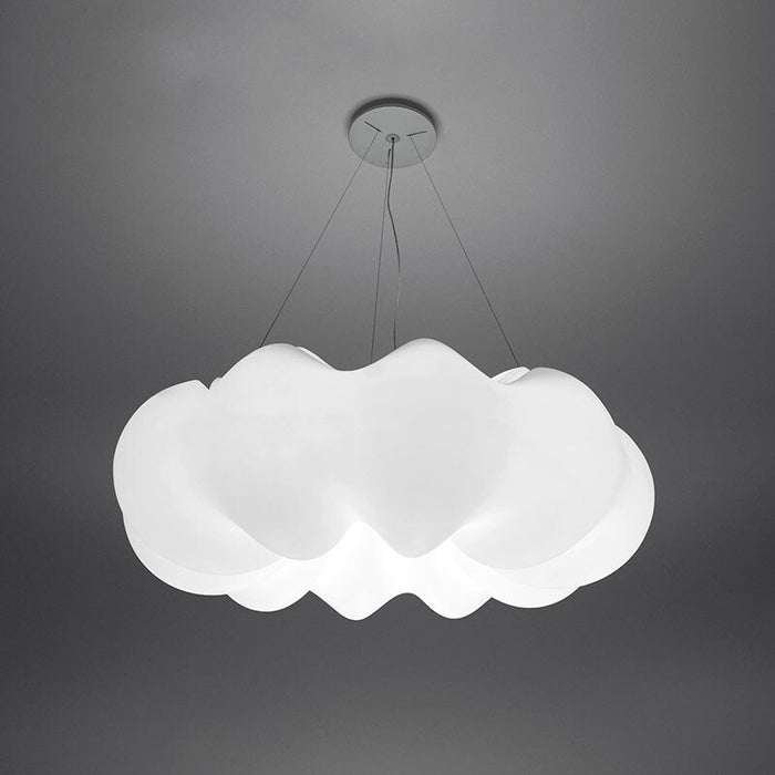 Nordic Creative White PVC Cloud Single Pendant Lamp