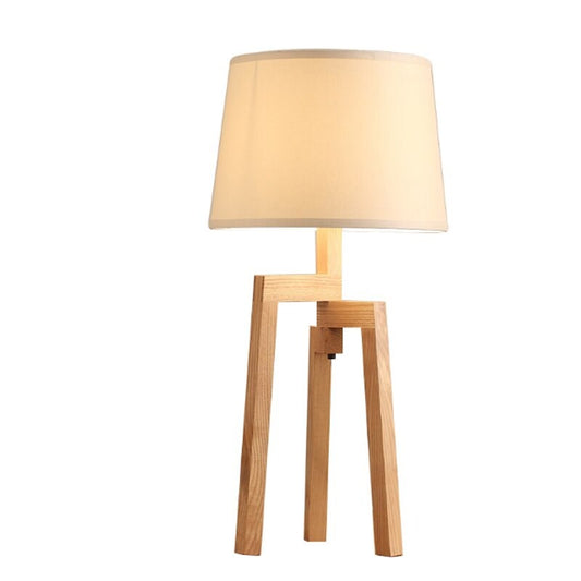 Nordic Linen E27 LED Lighting Table Lamp Fixture