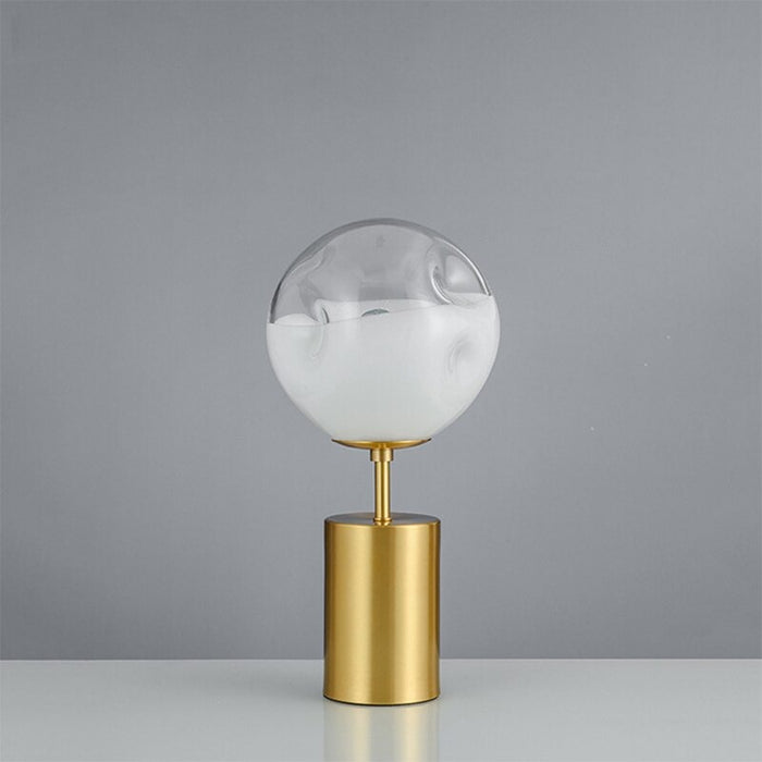 Nordic White Gradient Glass Ball Table Lamp