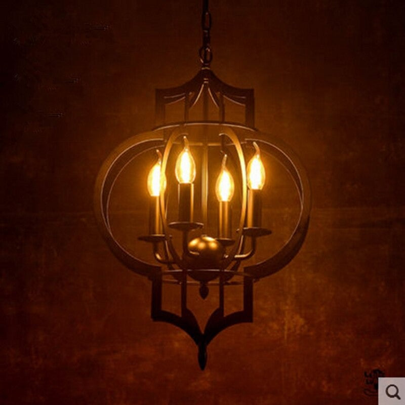 American Creative Iron E14 LED Lighting Chandelier