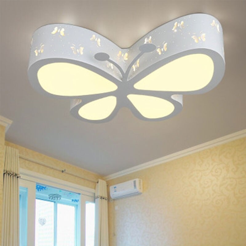 Colorful Butterfly Cartoon Modern Children Bedroom Ceiling Lamp