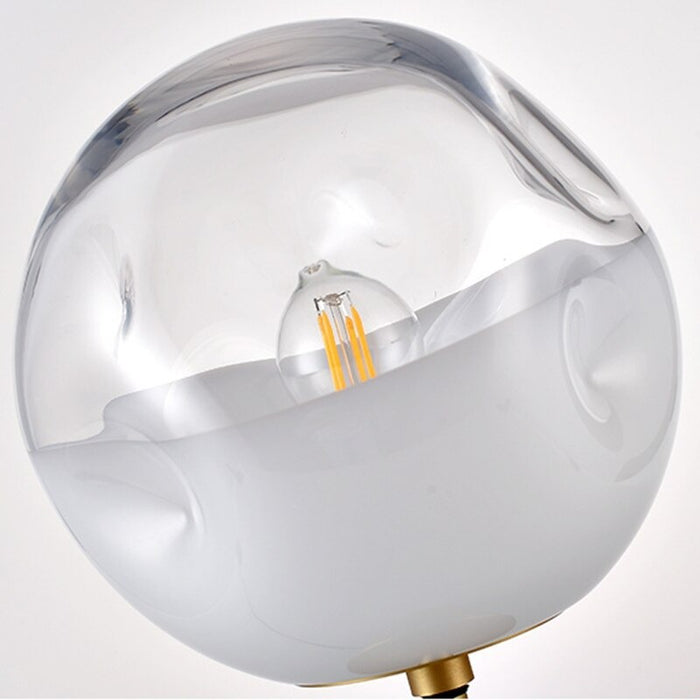 Nordic White Gradient Glass Ball Table Lamp