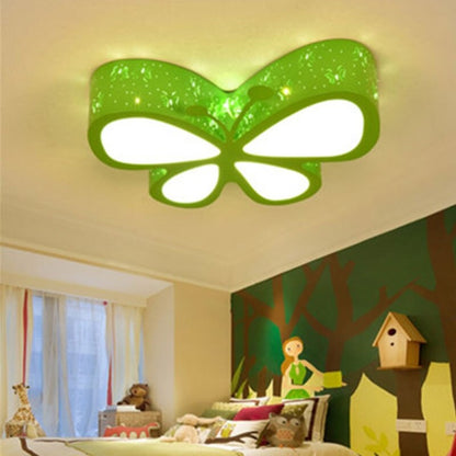 Colorful Butterfly Cartoon Modern Children Bedroom Ceiling Lamp