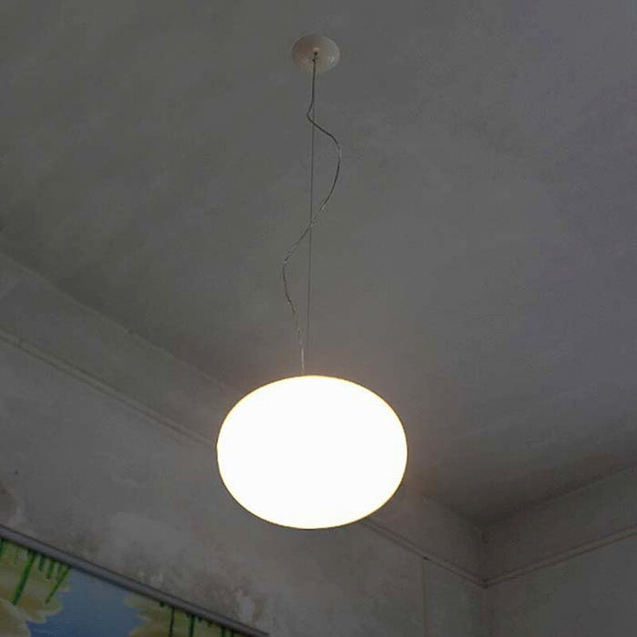 Home Decor Ellipse Scrub Glass Ball Pendant Lamps