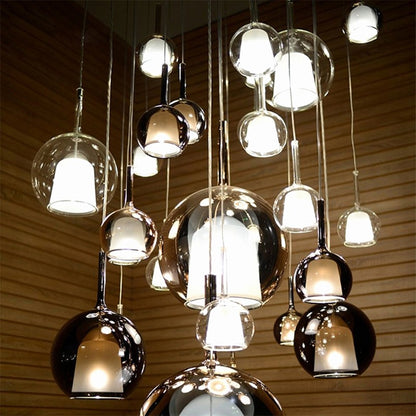 Nordic Creative Bubble Double-Glazed Single Head Pendant Lamp