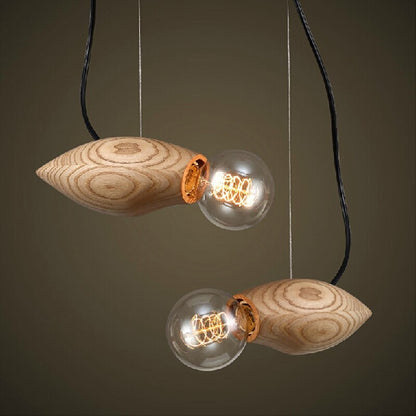 Creativity Wooden Bird Shape Pendant Light