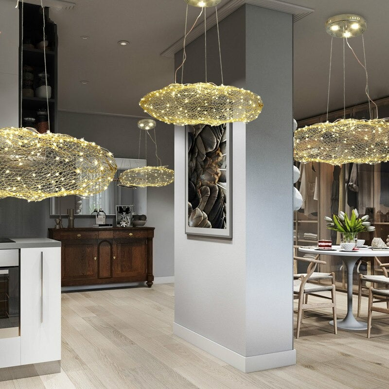 Creative Cloud Glow Worn LED Pendant Light Fixture