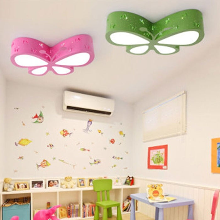 Colorful Butterfly Cartoon Modern Children Bedroom Ceiling Lamp