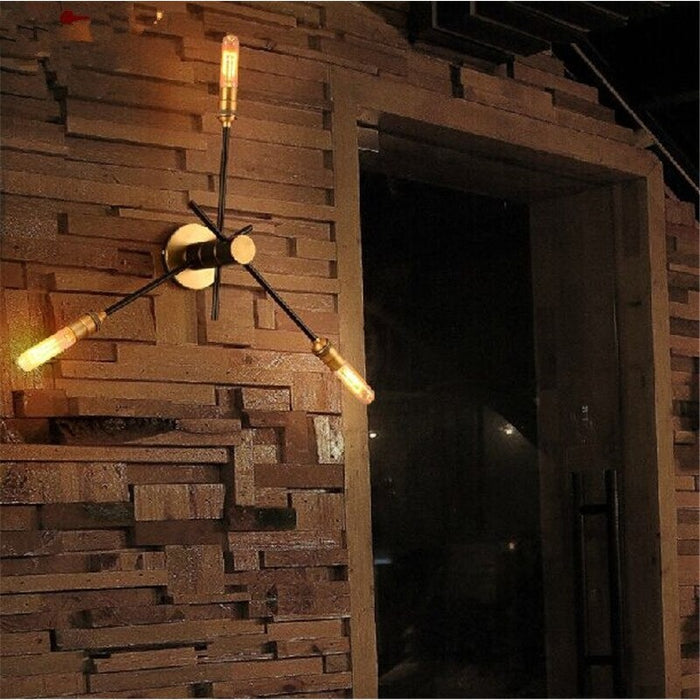 Retro Edison Copper Adjustable Industrial Pipe Wall Sconce Lamp