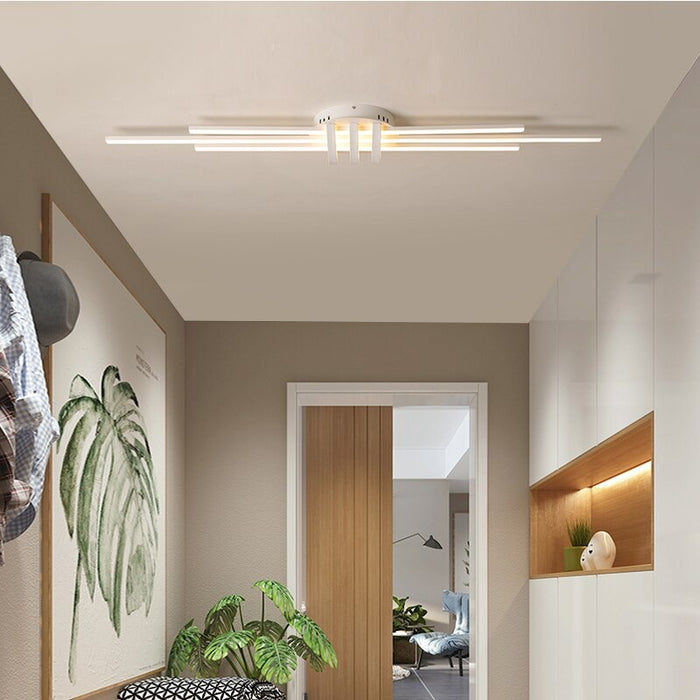 Geometric Aluminum Art LED Ceiling Lamp
