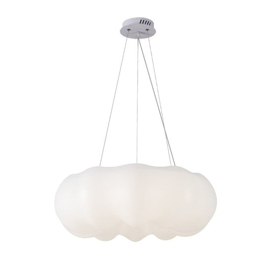 Nordic Creative White PVC Cloud Single Pendant Lamp