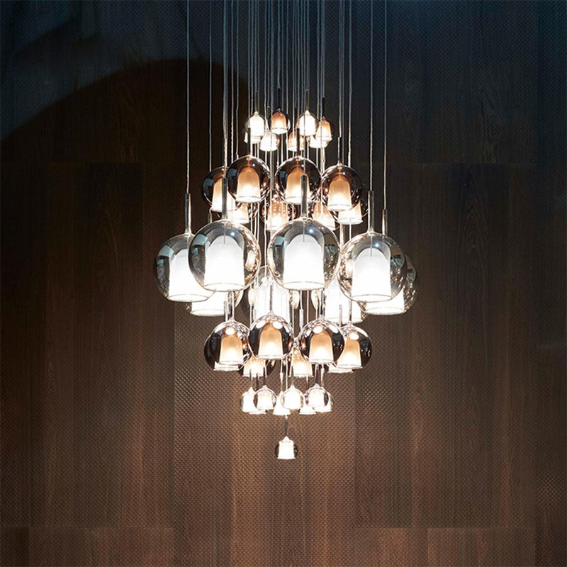 Nordic Creative Bubble Double-Glazed Single Head Pendant Lamp