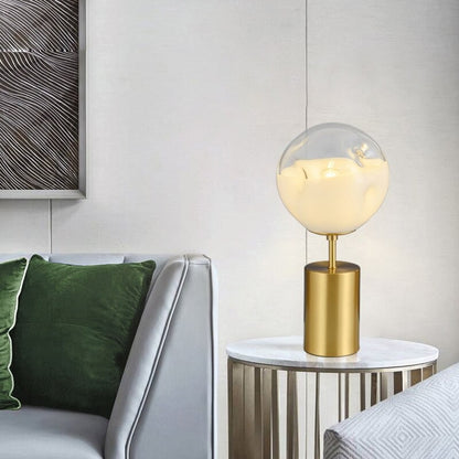 Nordic White Gradient Glass Ball Table Lamp