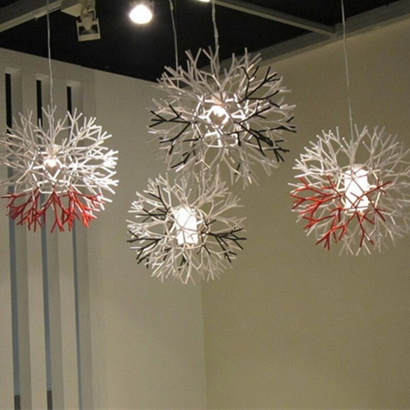 Simple Acrylic Coral Design Creative Pendant Lamp