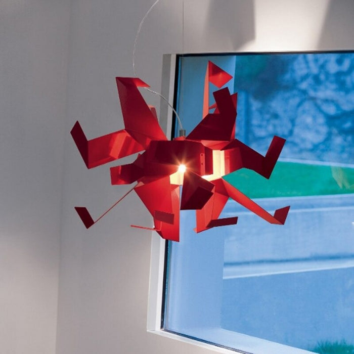 Thousand Paper Crane Origami Design Pendant Lamp