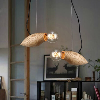 Creativity Wooden Bird Shape Pendant Light