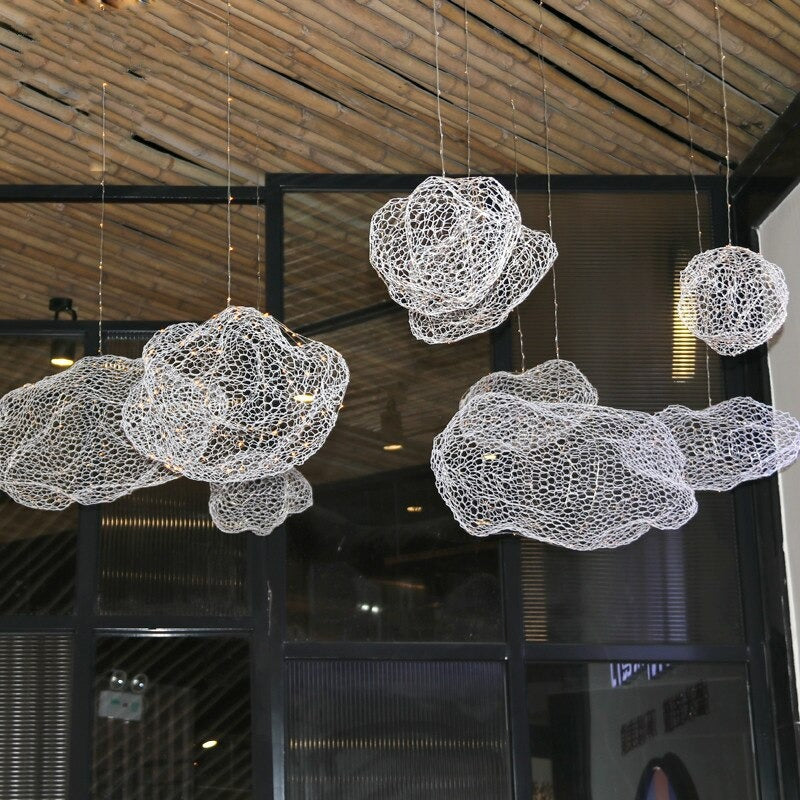 Creative Cloud Glow Worn LED Pendant Light Fixture